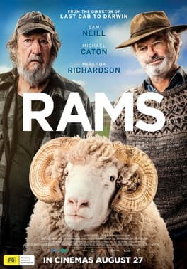 Rams gives Sam Neill and Michael Caton a flock of sheep and nothing left to say to each other